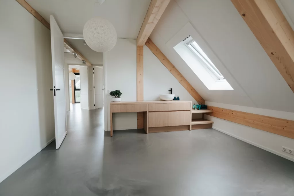 Beige gietvloeren