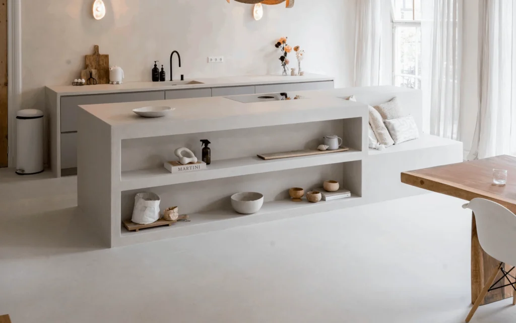 Microcement keuken, kleuren